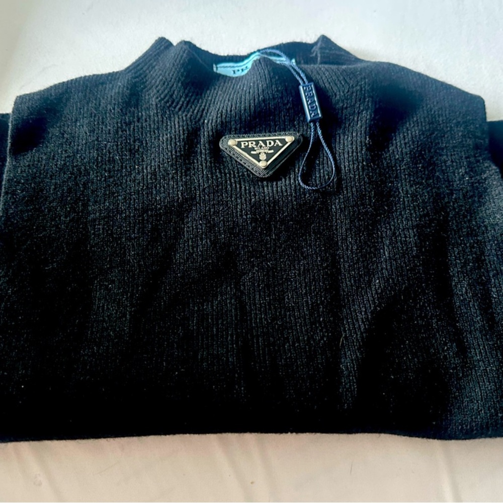 Prada Black Knit Pullover